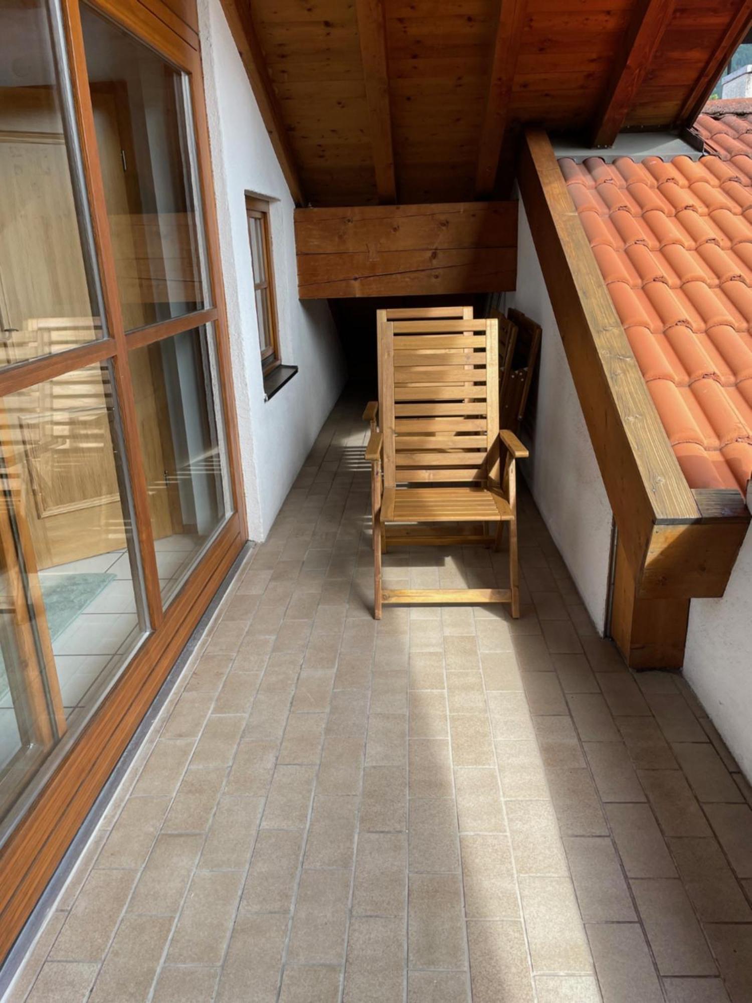 Dachgeschosswohnung Mit Traumhaftem Zugspitzblick Bei Garmisch Farchant Buitenkant foto
